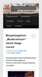 Mobile Screenshot of buergerbegehren-musikzentrum.de